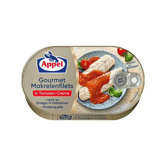 Gourmet Makrelenfilets In Tomaten-Creme 200G 3 Gourmet Makrelenfilets In Tomaten-Creme 200G