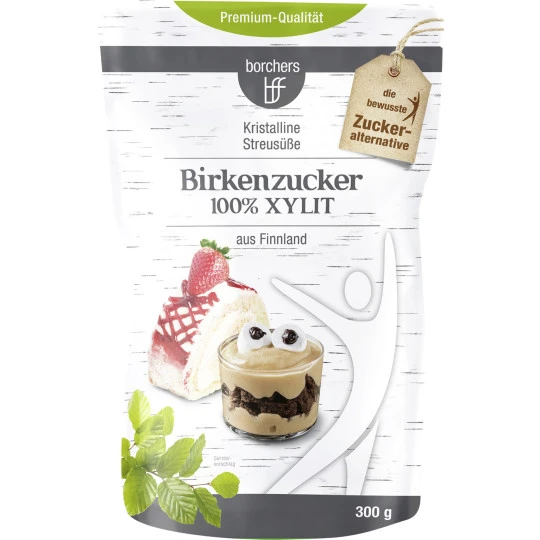 Kristalline Streusüsse Birkenzucker 100% Xylit 300G 3 Kristalline Streusüsse Birkenzucker 100% Xylit 300G