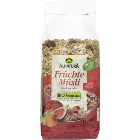 Bio Früchte-Müsli 750G 3 Bio Früchte-Müsli 750G