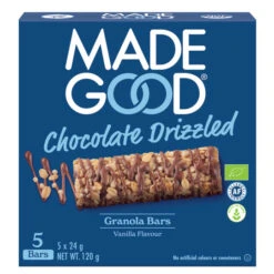 Good Bio Chocolate Drizzled Vanille Riegel 5ST 120G