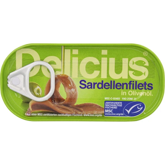 Sardellenfilets In Olivenöl 46G 3 Sardellenfilets In Olivenöl 46G