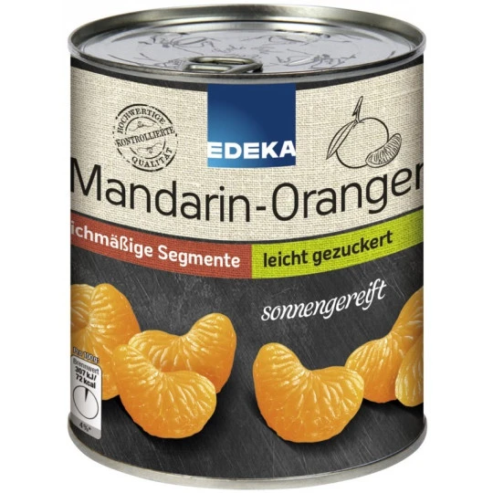 Mandarin-Orangen Leicht Gezuckert Große Dose 850G 3 Mandarin-Orangen Leicht Gezuckert Große Dose 850G