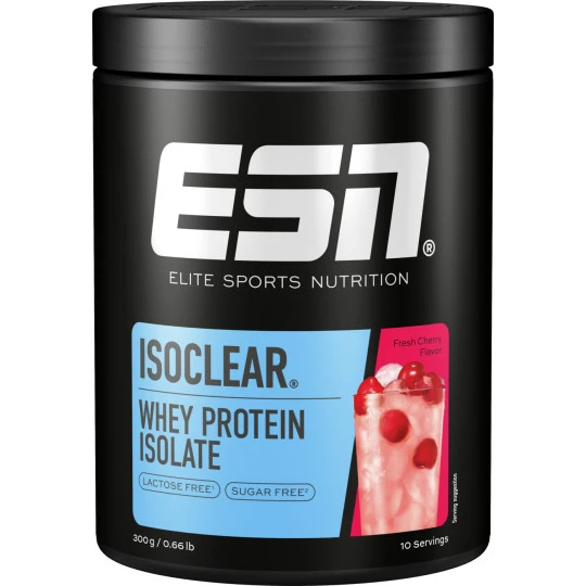ESN Isoclear Whey Protein Isolate Fresh Cherry Flavor 300G 3 ESN Isoclear Whey Protein Isolate Fresh Cherry Flavor 300G