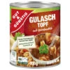 Gut & Günstig Gulaschtopf Mit Spiralnudeln 800G -Genuss Markt Verkauf gutampgnstig schweinegulasch 800g