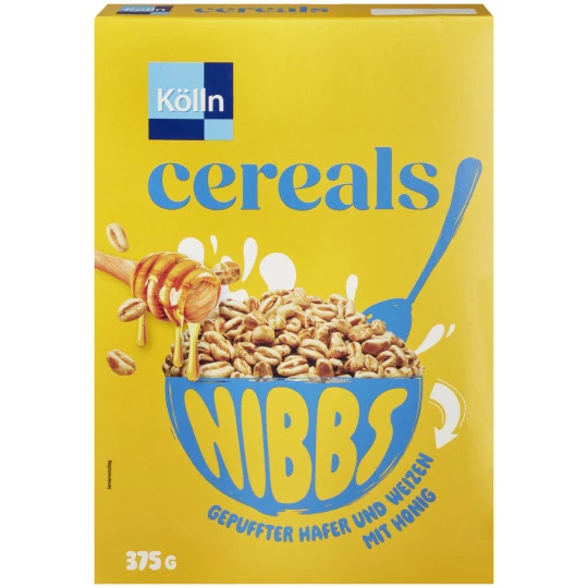 Kölln Cereals Nibbs Honig 375G 3 Kölln Cereals Nibbs Honig 375G