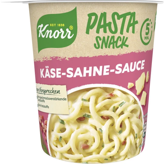 Knorr Pasta Snack Käse-Sahne-Sauce 71G 3 Knorr Pasta Snack Käse-Sahne-Sauce 71G