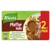 Knorr Pfeffer Soße Ergibt 2x 250ML 46G -Genuss Markt Verkauf knorr pfeffer soamp223e famp252r 2x250ml 46g