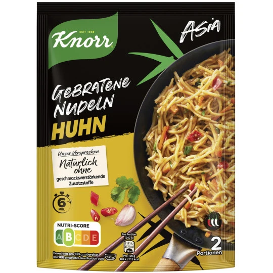Knorr Asia Gebratene Nudeln Huhn 121G 3 Knorr Asia Gebratene Nudeln Huhn 121G
