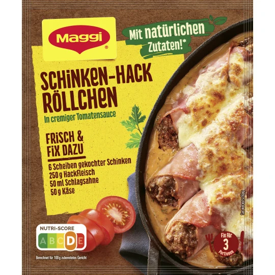 Schinken-Hack Röllchen 30G 3 Schinken-Hack Röllchen 30G