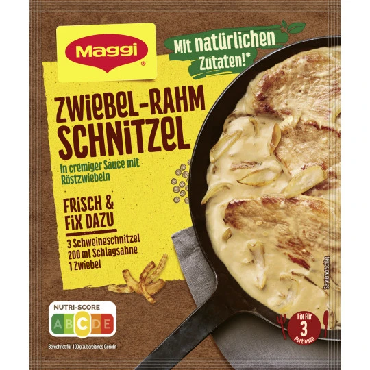 Zwiebel-Rahm Schnitzel 33G 3 Zwiebel-Rahm Schnitzel 33G