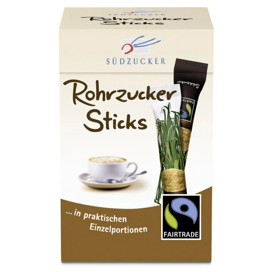 Fairtrade Rohrzucker Sticks 250G 3 Fairtrade Rohrzucker Sticks 250G