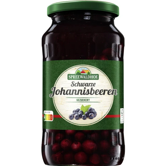 Schwarze Johannisbeeren Gezuckert 540G 3 Schwarze Johannisbeeren Gezuckert 540G